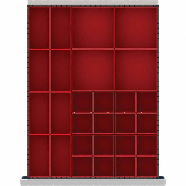 LISTA - 28-Compartment Drawer Divider Layout for 2.17" High Drawers - Apex Tool & Supply