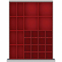 LISTA - 28-Compartment Drawer Divider Layout for 2.17" High Drawers - Apex Tool & Supply