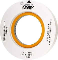 Camel Grinding Wheels - 20" Diam x 10" Hole x 3" Wide Centerless & Cylindrical Grinding Wheel - 60 Grit, Aluminum Oxide, Type 7, Medium Grade, Vitrified Bond, Two Side Recess - Apex Tool & Supply