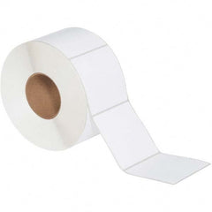 Value Collection - Pack of 4 Rolls, 1,500 Labels per Roll, 4" x 4" White Topcoated Facestock Thermal Labels - Apex Tool & Supply