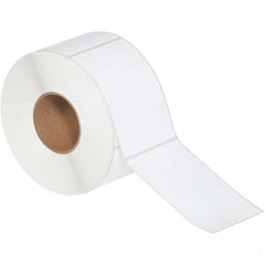 Value Collection - Pack of 4 Rolls, 1000 Labels per Roll, 4" x 6" White Topcoated Facestock Thermal Labels - Apex Tool & Supply