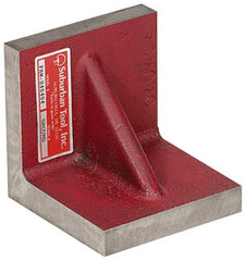 Suburban Tool - 10" Wide x 10" Deep x 10" High Cast Iron Precision-Ground Angle Plate - Standard Plate, Flat Surface, Double Web, 1" Thick, Single Plate - Apex Tool & Supply