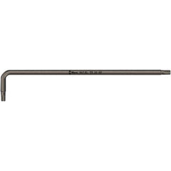 Wera - T9 Torx Key - L-Key Long Arm Handle, Black Oxide Finish, 101mm OAL - Apex Tool & Supply