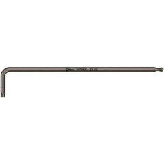 Wera - T25 Torx Key - L-Key Long Arm Handle, Black Oxide Finish, 154mm OAL - Apex Tool & Supply