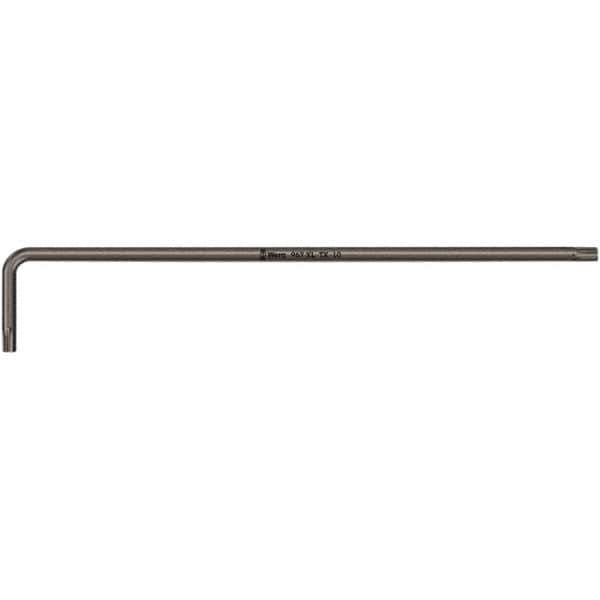 Wera - T9 Torx Key - L-Key Long Arm Handle, Black Oxide Finish, 101mm OAL - Apex Tool & Supply
