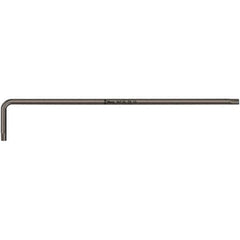 Wera - T9 Torx Key - L-Key Long Arm Handle, Black Oxide Finish, 101mm OAL - Apex Tool & Supply
