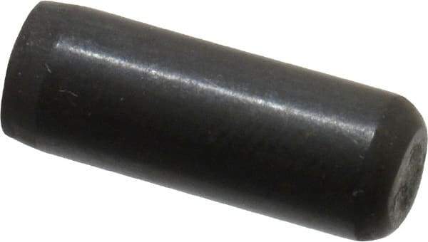 Holo-Krome - 3/16" Diam x 1/2" Pin Length 4000 Alloy Steel Oversized Dowel Pin - Black Luster Finish, C 47-58 & C 60 (Surface) Hardness, 1 Beveled & 1 Rounded End - Apex Tool & Supply