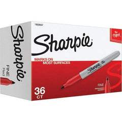Sharpie - Markers & Paintsticks Type: Permanent Color: Red - Apex Tool & Supply