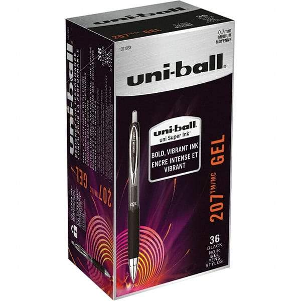 Uni-Ball - Pens & Pencils Type: Retractable Gel Color: Black - Apex Tool & Supply