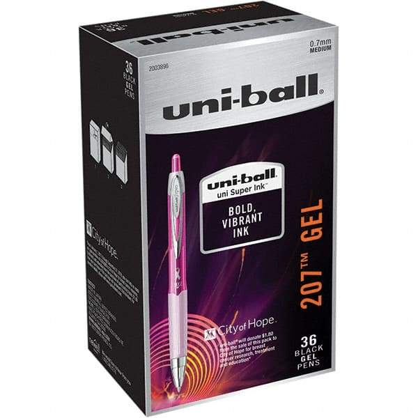 Uni-Ball - Pens & Pencils Type: Retractable Gel Color: Black - Apex Tool & Supply