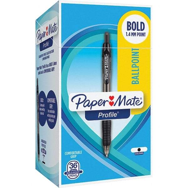 Paper Mate - Pens & Pencils Type: Retractable Gel Color: Black - Apex Tool & Supply