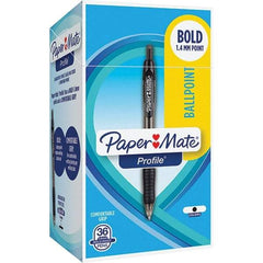 Paper Mate - Pens & Pencils Type: Retractable Gel Color: Black - Apex Tool & Supply
