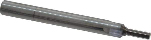 Scientific Cutting Tools - #10-48 Thread, 1/4" Shank Diam, Bright Coating, Solid Carbide Straight Flute Thread Mill - 3 Flutes, 2-1/2" OAL, #10 Min Noml Diameter - Apex Tool & Supply