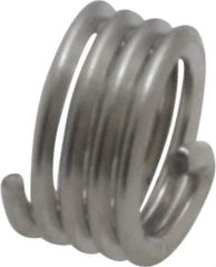 Recoil - #10-32 UNF, 0.19" OAL, Free Running Helical Insert - 4-1/8 Free Coils, Tanged, Stainless Steel, Bright Finish, 1D Insert Length - Apex Tool & Supply