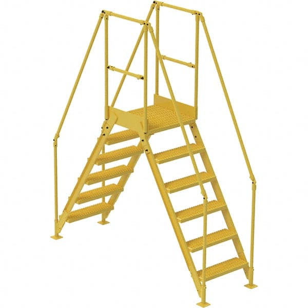 Vestil - 102-7/8" High 500 Lb Capacity 6 Step Crossover Bridge - Apex Tool & Supply