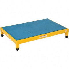 Vestil - 5" High x 24" Wide x 36" Deep, Yellow Step Stand - Steel, 500 Lb Capacity - Apex Tool & Supply