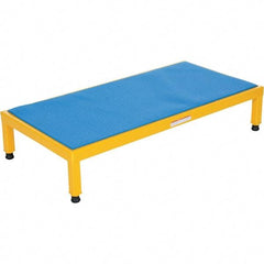 Vestil - 9" High x 24" Wide x 48" Deep, Yellow Step Stand - Steel, 500 Lb Capacity - Apex Tool & Supply