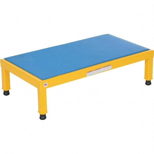 Vestil - 9" High x 19" Wide x 36" Deep, Blue Step Stand - Steel, 500 Lb Capacity - Apex Tool & Supply