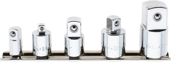 SK - 5 Piece Socket Adapter Set - 1/4F x 3/8M, 3/8F x 1/4M, 3/8F x 1/2M, 1/2F x 3/8M, 1/2F x 3/4M - Apex Tool & Supply
