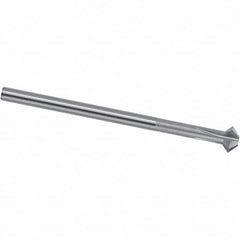 Magafor - 0.394" Cutter Head Diam, 0.232" Flat Width, Solid Carbide, Single Back Chamfer - Apex Tool & Supply