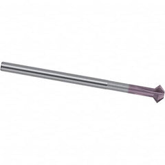 Magafor - 0.394" Cutter Head Diam, 0.232" Flat Width, Solid Carbide, Single Back Chamfer - Apex Tool & Supply