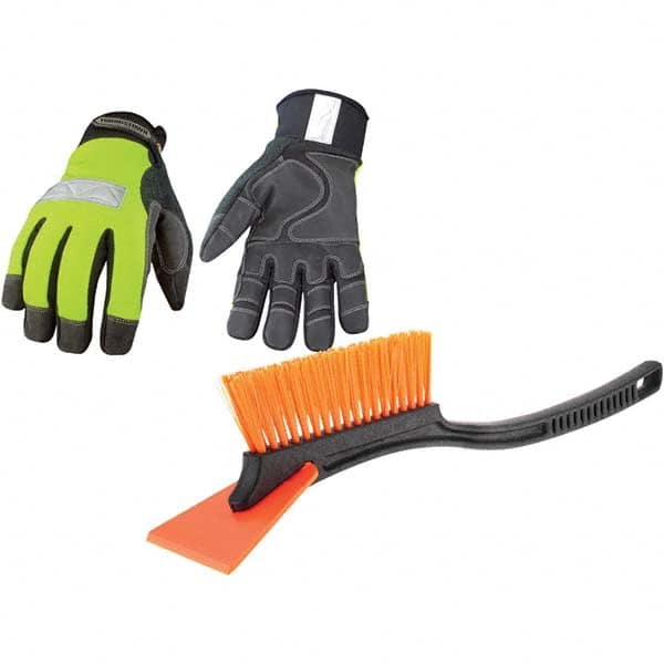 Youngstown - Size XL (10) 3M Scotchlite, Synthetic Leather & Microfleece Windproof & Cold & Heat Protection High Visibility Work Gloves - Apex Tool & Supply