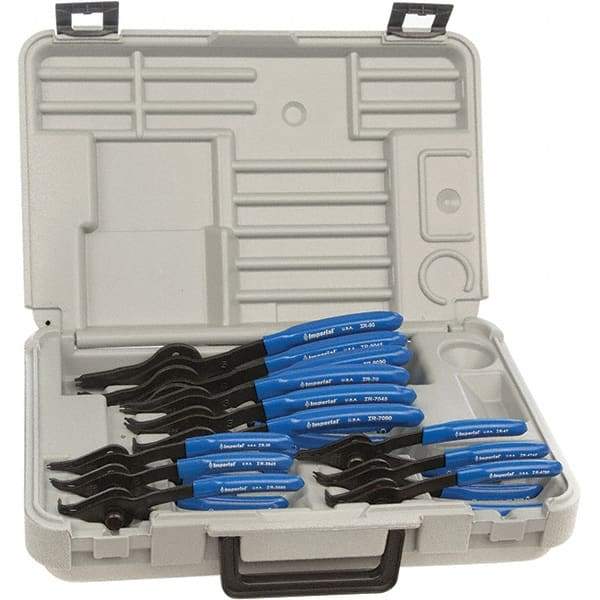 Imperial - Retaining Ring Pliers Sets Type: Convertible Number of Pieces: 12 - Apex Tool & Supply