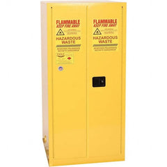 Eagle - Safety Cabinets Hazardous Chemical Type: Corrosive Chemicals Color: Yellow - Apex Tool & Supply