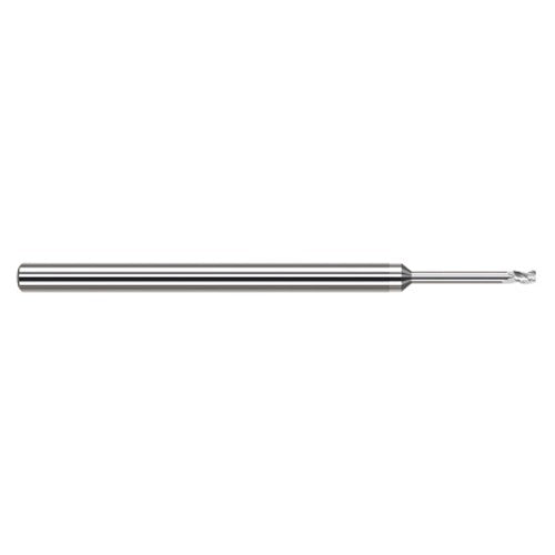 ‎Variable Helix End Mills for Aluminum Alloys - 0.0930″ (3/32″) Cutter Diameter × 0.0050″ Radius × 0.1400″ (9/64″) Length of Cut × 1.1250″ (1-1/8″) Reach Carbide Corner Radius End Mill for Aluminum Alloys, 3 Flutes, TiB2 Coated - Exact Industrial Supply
