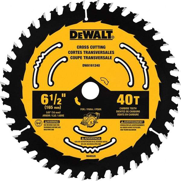 DeWALT - Wet & Dry-Cut Saw Blades   Blade Diameter (Inch): 6-1/2    Blade Material: Tungsten Carbide-Tipped - Apex Tool & Supply
