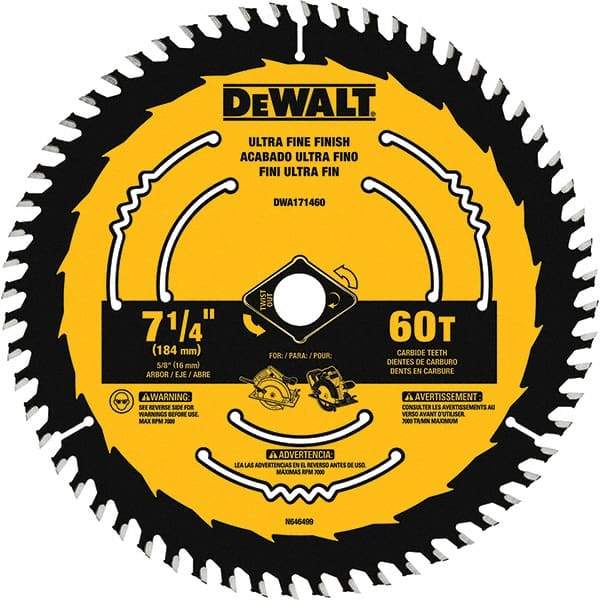 DeWALT - Wet & Dry-Cut Saw Blades   Blade Diameter (Inch): 7-1/4    Blade Material: Tungsten Carbide-Tipped - Apex Tool & Supply