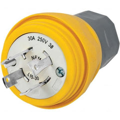 Hubbell Wiring Device-Kellems - 3-Phase Delta 250 VAC 30A NEMA L15-30P Industrial Twist Lock Plug - Apex Tool & Supply