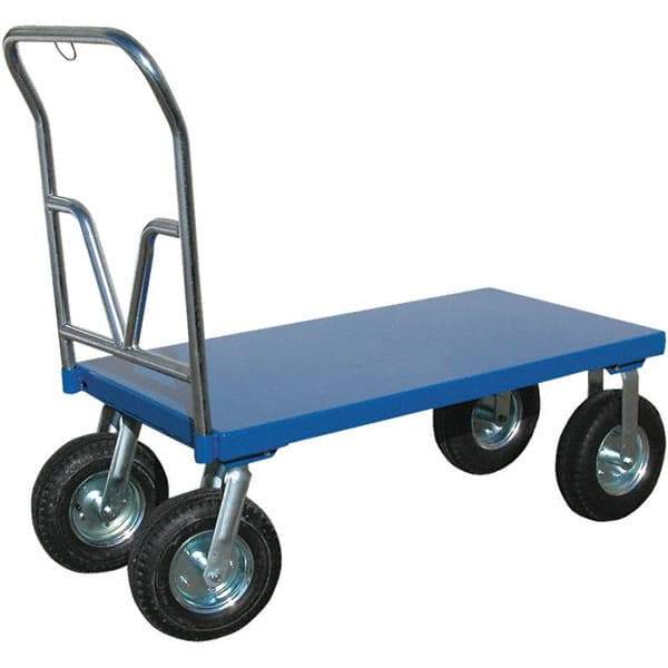 Vestil - 1,500 Lb Capacity Steel Platform Truck - Steel Deck, 30" OAW - Apex Tool & Supply