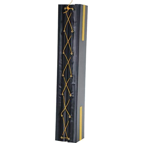 Vestil - 6" High, Column Protector - Fits 7" Columns, Black - Apex Tool & Supply