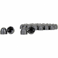 Vestil - 9/16" Bollard Cap - Black, Plastic, Smooth Surface - Apex Tool & Supply