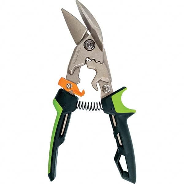 Fiskars - Snips Snip Type: Aviation Snip Cut Direction: Right - Apex Tool & Supply