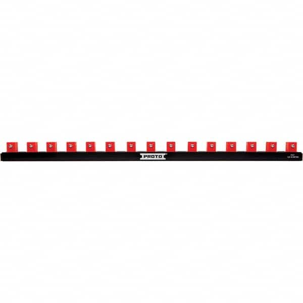 Stanley - Socket Holders & Trays Type: Clip Rail Drive Size: 1/2 - Apex Tool & Supply