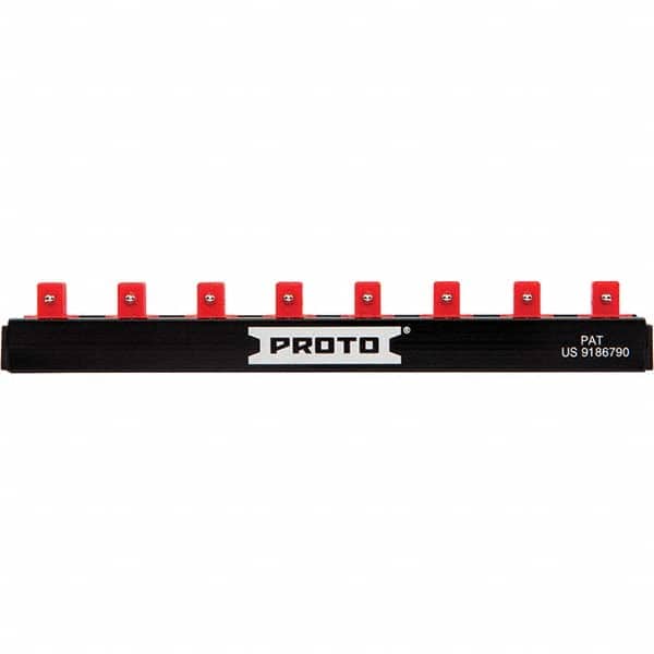 Stanley - Socket Holders & Trays Type: Clip Rail Drive Size: 1/4 - Apex Tool & Supply