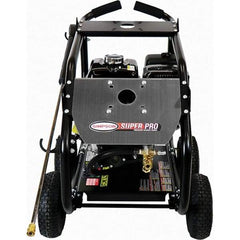 Simpson - Gas, 12 hp, 4,400 psi, 4 GPM, Cold Water Pressure Washer - AAA Triplex, 50' x 3/8" Hose - Apex Tool & Supply