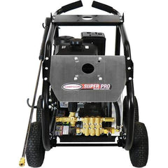 Simpson - Gas, 12 hp, 4,400 psi, 4 GPM, Cold Water Pressure Washer - AAA Triplex, 50' x 3/8" Hose - Apex Tool & Supply
