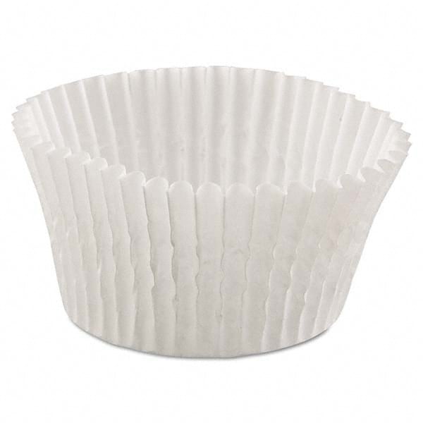 Hoffmaster - Fluted Bake Cups, 4 1/2 Diam x 1 1/4h, White, 500/Pack, 20 Pack/Carton - Apex Tool & Supply