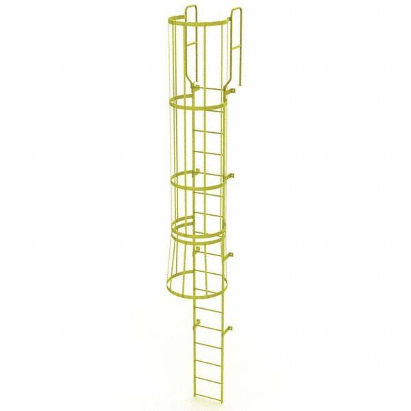 TRI-ARC - Rolling & Wall Mounted Ladders & Platforms Type: Fixed Ladder Style: Safety Cage - Apex Tool & Supply