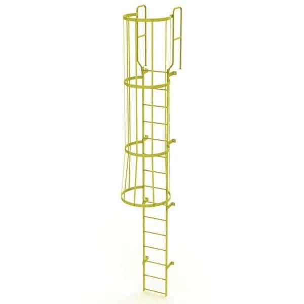 TRI-ARC - Rolling & Wall Mounted Ladders & Platforms Type: Fixed Ladder Style: Safety Cage - Apex Tool & Supply