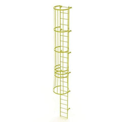 TRI-ARC - Rolling & Wall Mounted Ladders & Platforms Type: Fixed Ladder Style: Safety Cage - Apex Tool & Supply