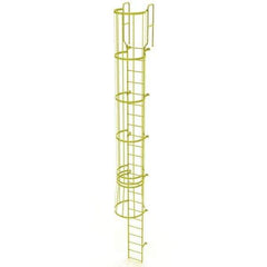 TRI-ARC - Rolling & Wall Mounted Ladders & Platforms Type: Fixed Ladder Style: Safety Cage - Apex Tool & Supply