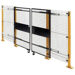 Husky - 8' Wide x 6' High, Double Sliding Door for Temporary Structures - Apex Tool & Supply
