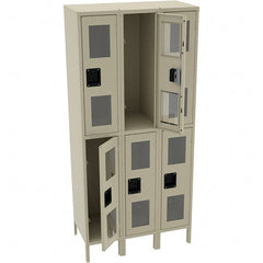 Tennsco - 6 Door, Double Tier, Welded Locker - Apex Tool & Supply