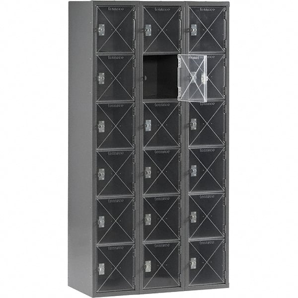 Tennsco - 18 Door, 6 Tier, Welded Locker - Apex Tool & Supply