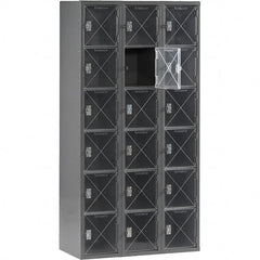 Tennsco - 18 Door, 6 Tier, Welded Locker - Apex Tool & Supply