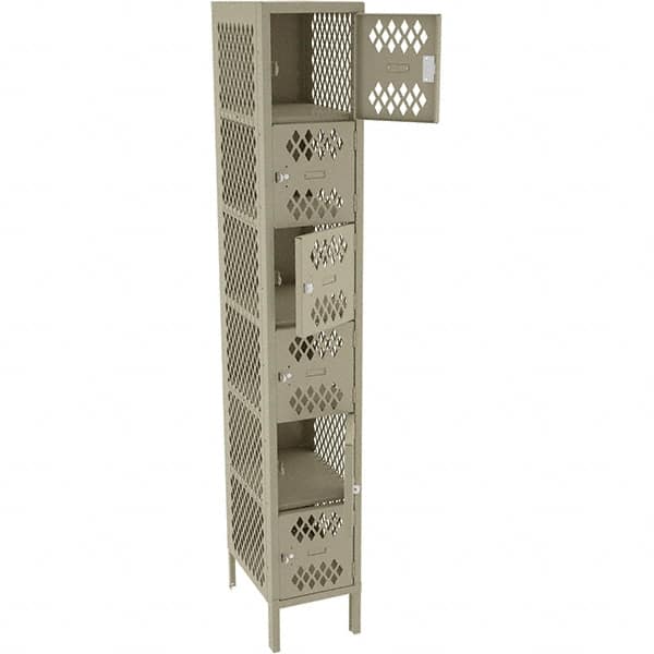 Tennsco - 6 Door, 6 Tier, Welded Locker - Apex Tool & Supply